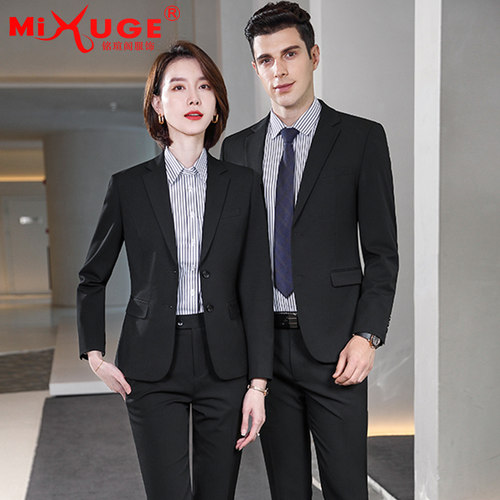 男女经理售楼部公务员西装套装