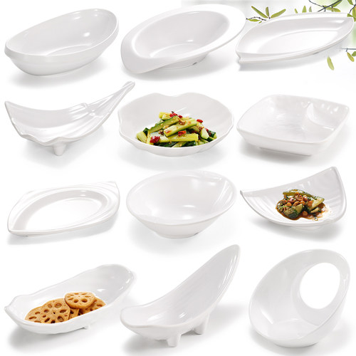 密胺塑料小吃碟子仿瓷餐厅商用冷