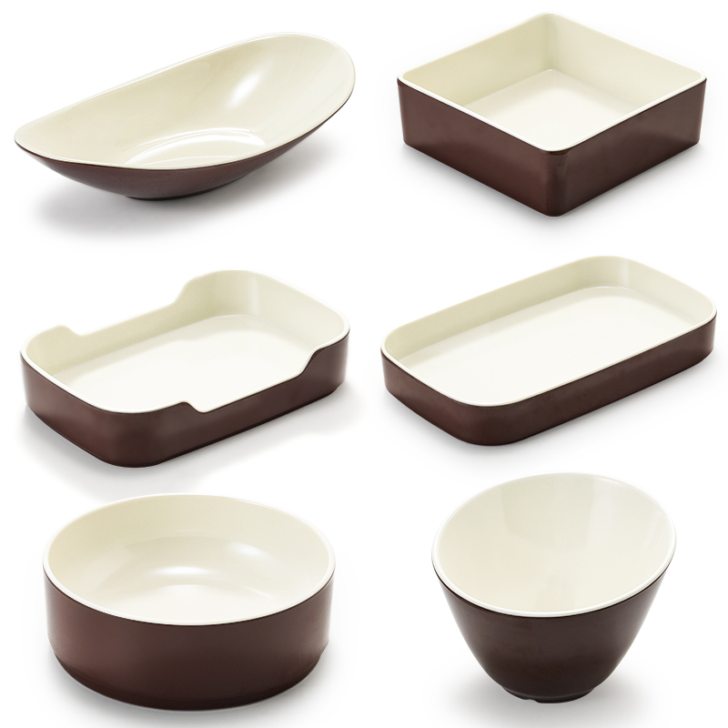 密胺火锅盘子长方形塑料仿瓷盘子创意自助烤肉餐盘配菜盘子商用