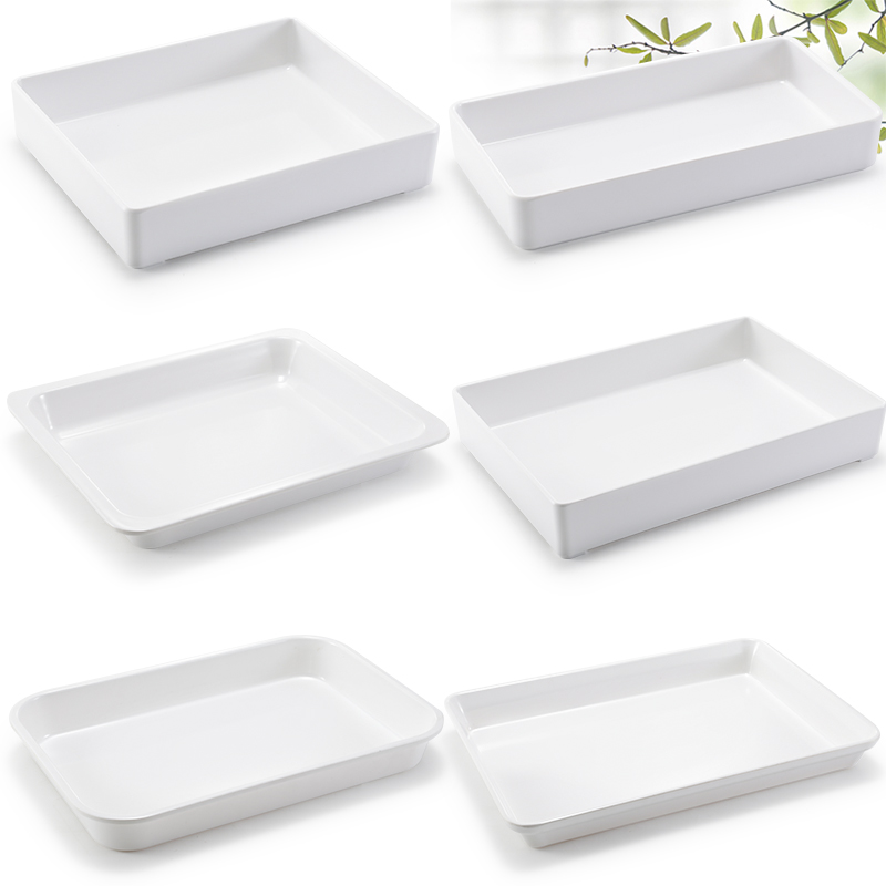 密胺托盘长方形熟食份数盆塑料