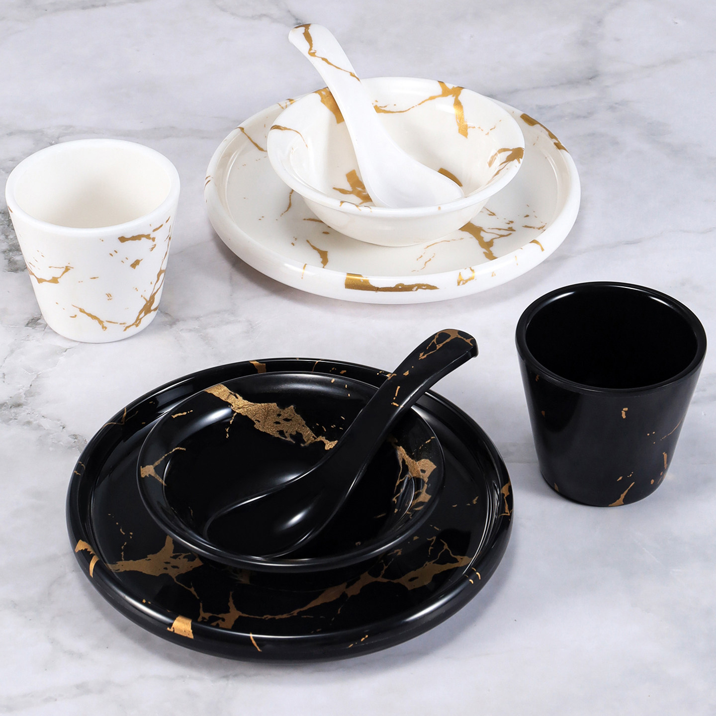 密胺餐具仿瓷酒店餐厅碗碟套装火锅烤肉饭店摆台塑料碗碟杯勺商用,餐饮具,碗,淘宝优惠券,粉丝福利购,淘宝优惠卷