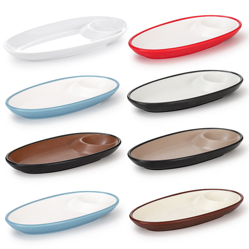 饺子盘密胺仿瓷红糖糍粑小酥肉盘