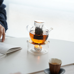 VAST无垠器皿玻璃茶壶蜡烛加热底座温茶器煮茶炉茶具温茶器炉套装