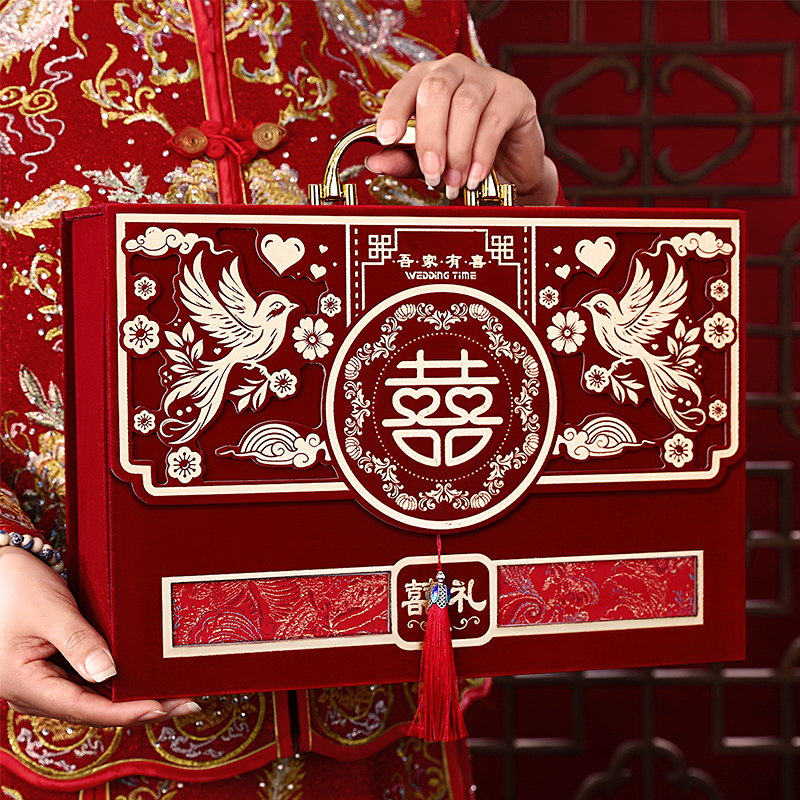 彩礼钱盒子订婚礼金盒