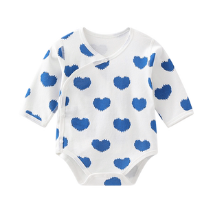 班杰威尔婴儿连体衣纯棉衣服宝宝包屁衣三角哈衣爬服长袖睡衣春秋