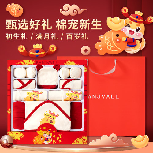蛇年婴儿礼盒宝宝出生满月见面礼