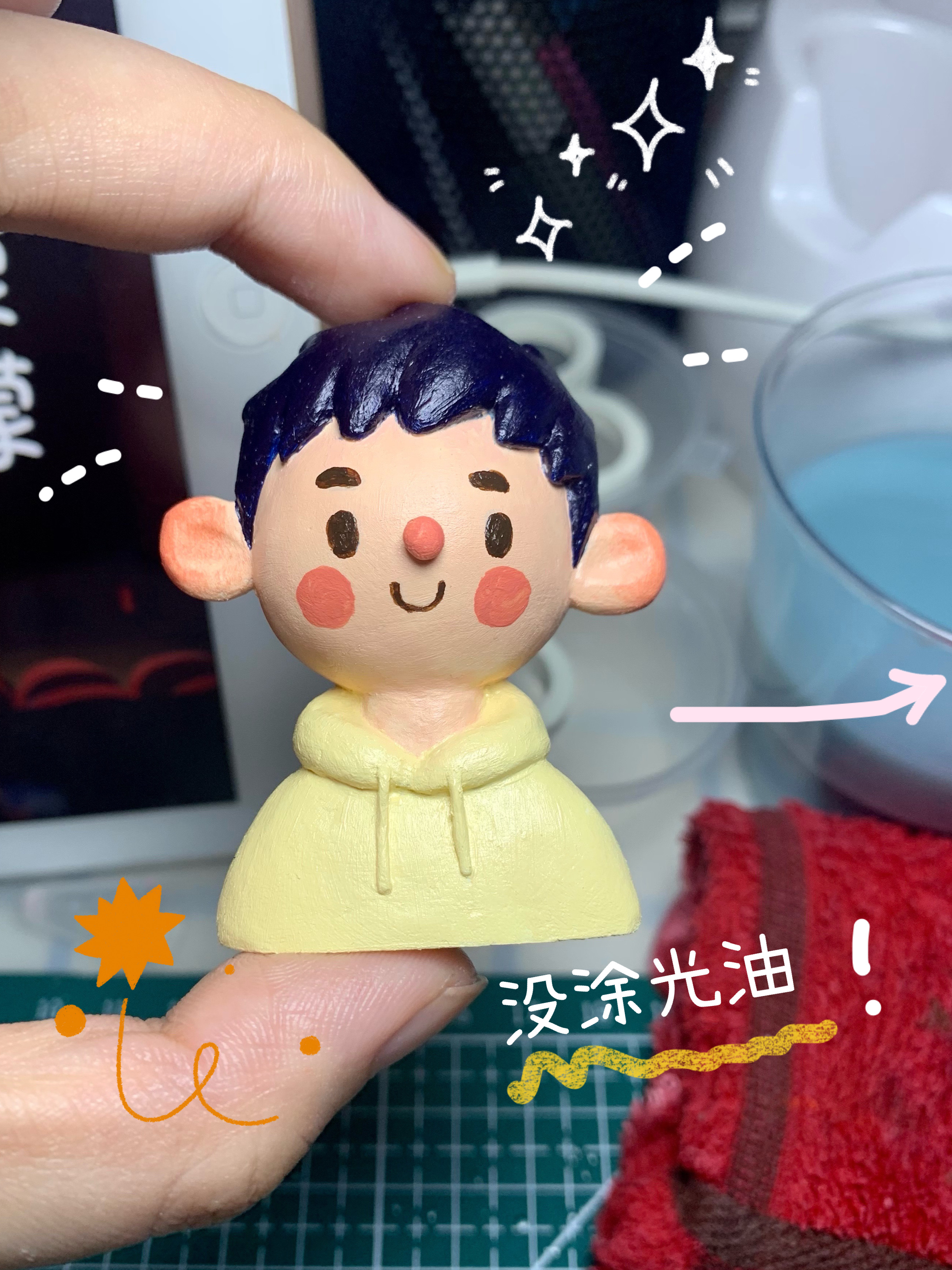 粘土人偶真人Q版定制diy钥匙扣情侣闺蜜生日礼物纪念日送男朋友