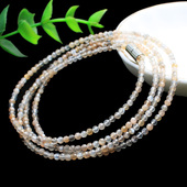 如鸿天然水晶手链项链女士饰品礼物黑金超七多圈切面手串细小