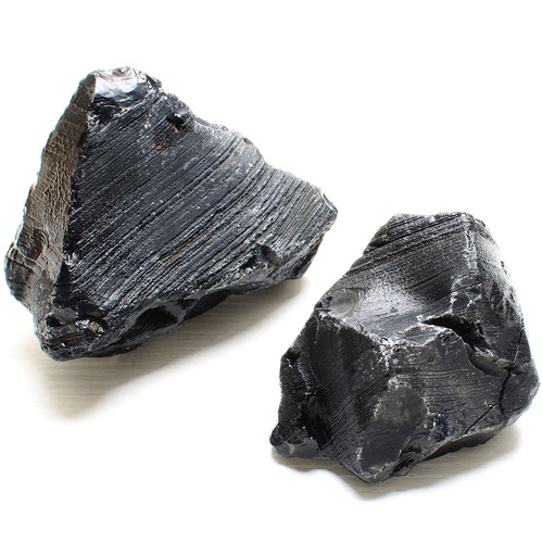 如鸿黑色水晶原石火山石