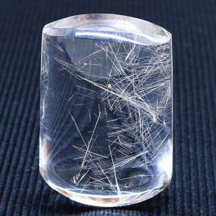 如鸿一物一图天然发晶原石把玩件摆件银发晶水晶矿石大号