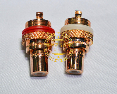 美国CMC 805紫铜音响CD机功放胆机RCA音频信号线母插莲花母座端子