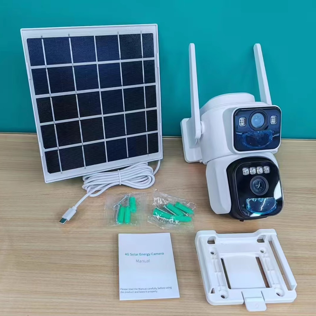 跨境 小鹰看看okam太阳能球机东南亚4G无线户外网络摄像头camera