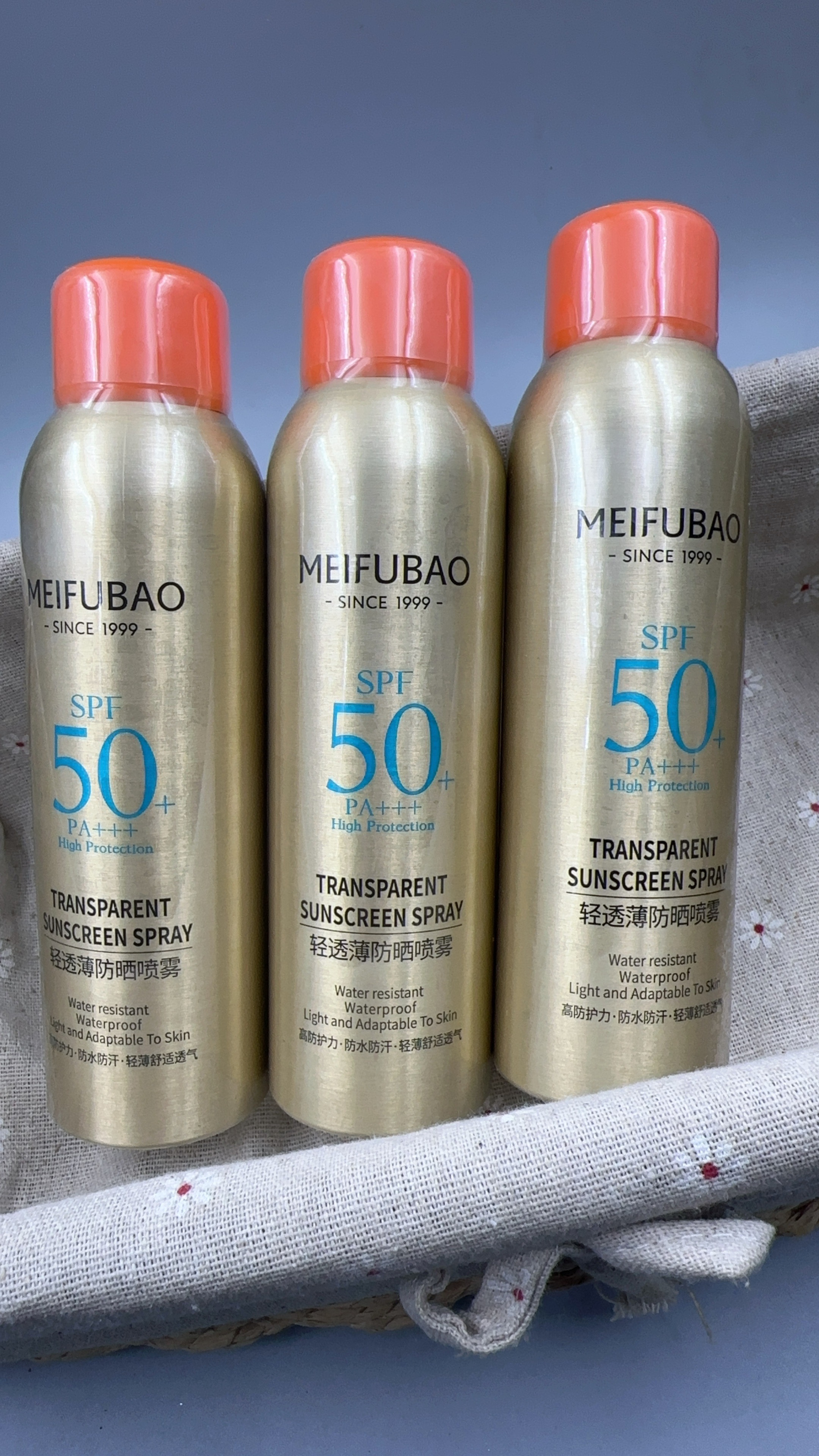 美肤宝轻透薄防晒喷雾防晒霜SPF50+PA无色透明清爽不油腻180ml