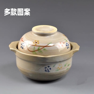 韩式 盖碗饭碗套装 汤碗炖盅蒸蛋盅 贵宾翅煲 餐具陶瓷小沙砂锅