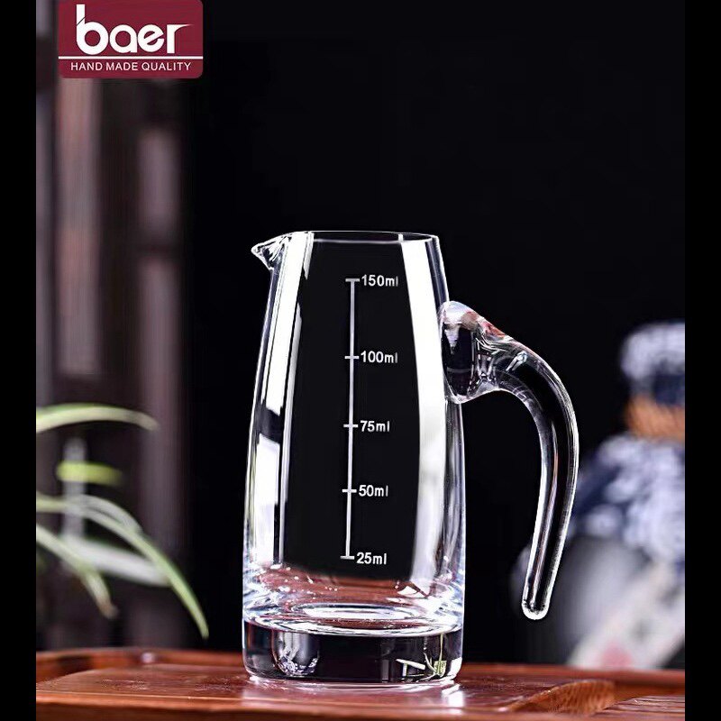 水晶分酒器带刻度玻璃分酒壶家用醒酒器
