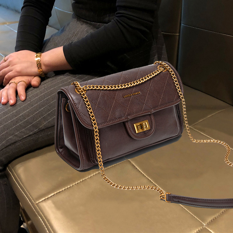 LK品牌包包女款高级感时尚轻奢菱格链条包简约百搭大气单肩斜挎包
