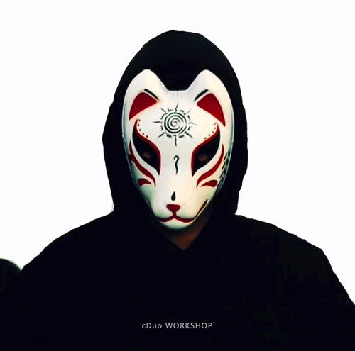 暗部日本和风狐狸全脸塑料面具