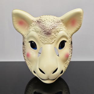 新款动物羊头十二生肖面具风暴拳击手节日派对表演舞会面具摔跤手