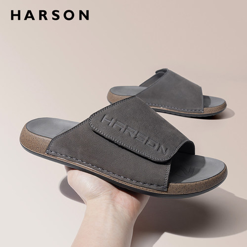HARSON哈森男鞋勃肯拖鞋