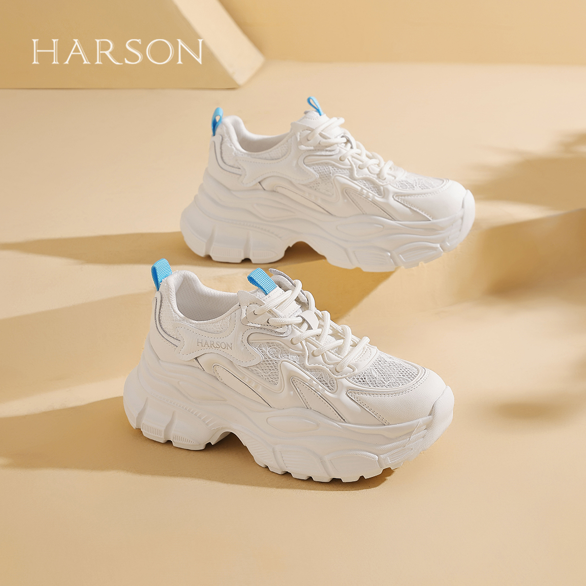 火减震增高百搭小白鞋厚底老爹鞋