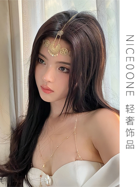 杨超越同款胸链身体链性感高级感大码不掉色饰品2024新款爆款项链