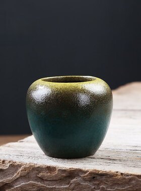 迷你款陶瓷水培小花盆花器插干花鱼缸假山水造景环保石头造型摆件