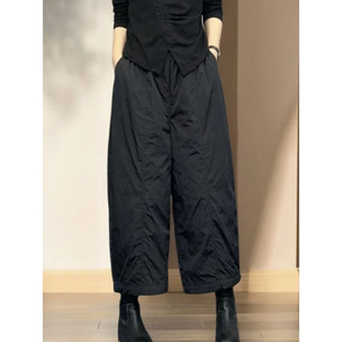 保暖舒适防风御寒显瘦直筒休闲裤 大码 新款 女冬季 宽松夹棉纯色棉裤