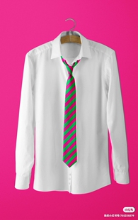 斯普拉遁3领带喷射战士喷喷鱿鱼领呔蝴蝶结粉绿条纹超鱿型领结tie