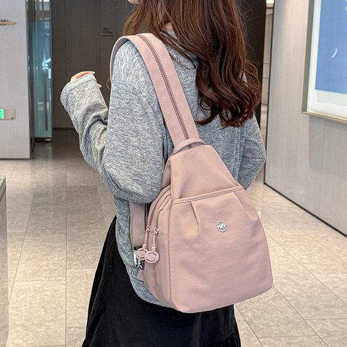 红鹮鸟女多功能通勤旅行双肩包