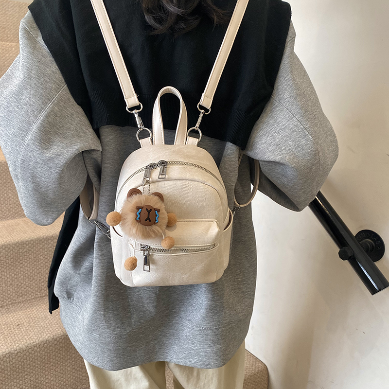 红鹮鸟双肩包女休闲小众设计手提韩版学生百搭日系潮流旅行背包