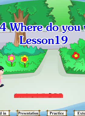 多媒体动画flash定制Unit 4 Where do you work Lesson19