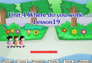 work 多媒体动画flash定制Unit Lesson19 you Where
