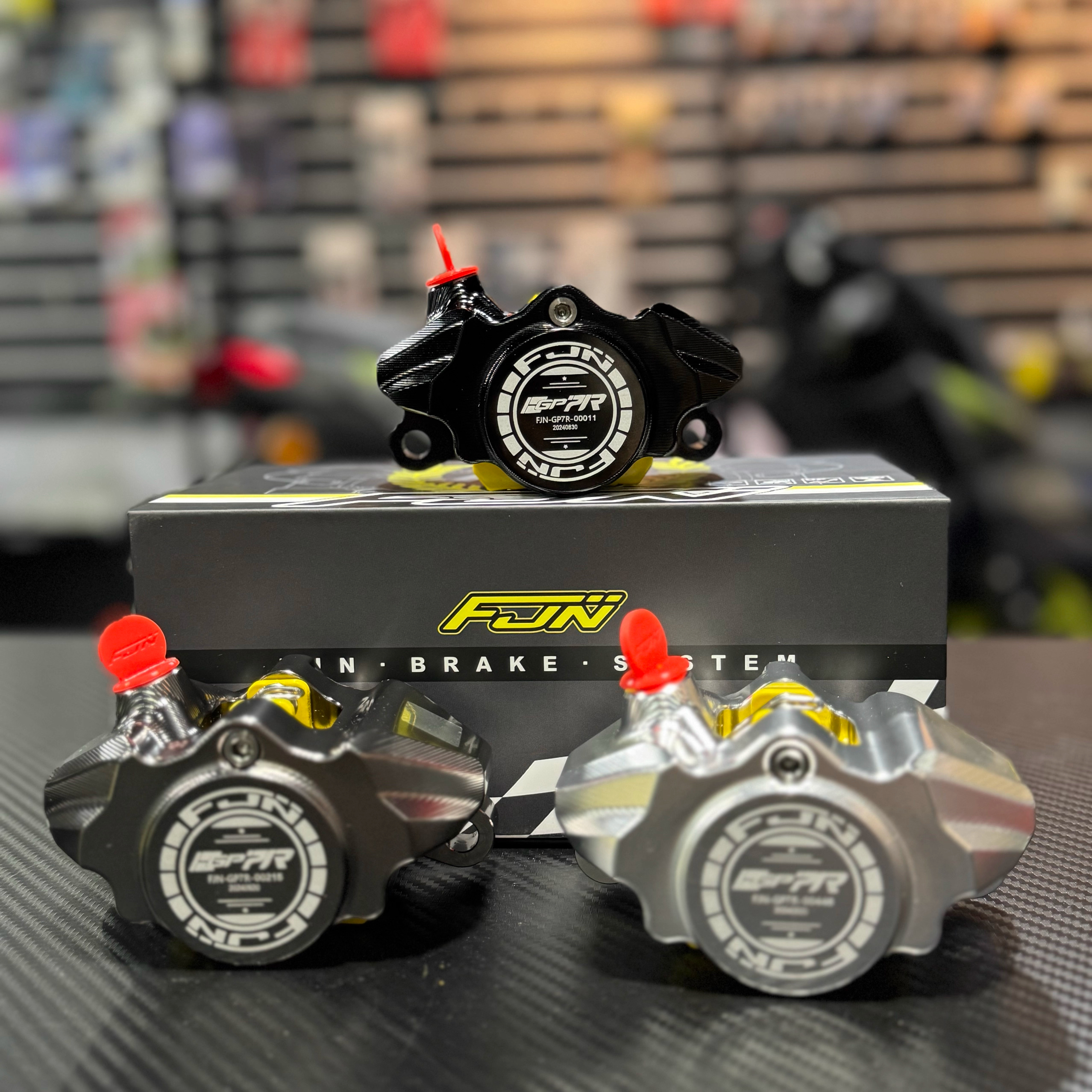 佛系车业FJN GP7R对二螃蟹卡钳小牛N1S M+ UQI+ U1九号改装刹车