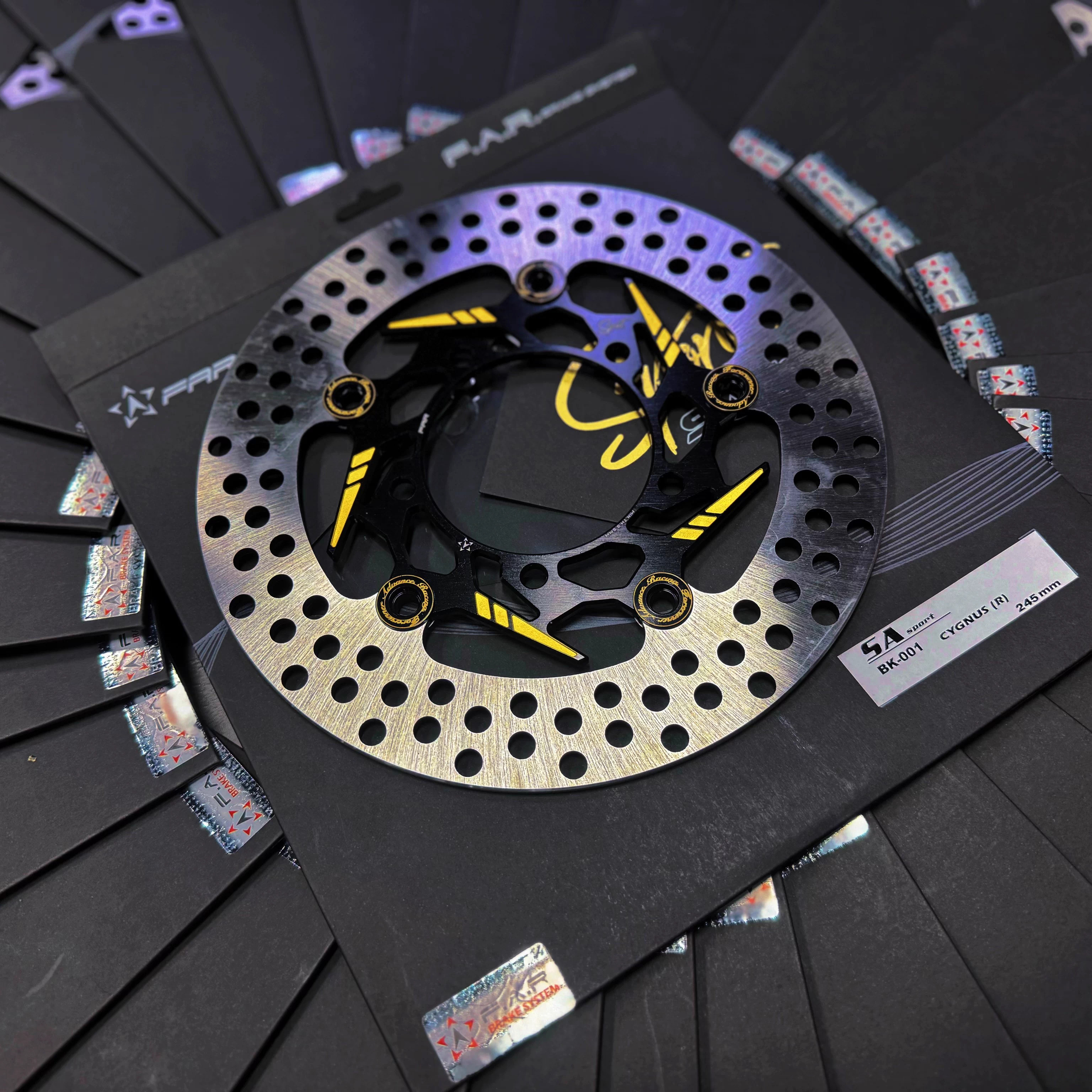 佛系车业Far正品sa系列黑金SA运动款浮动盘220/245mm改装小牛九号