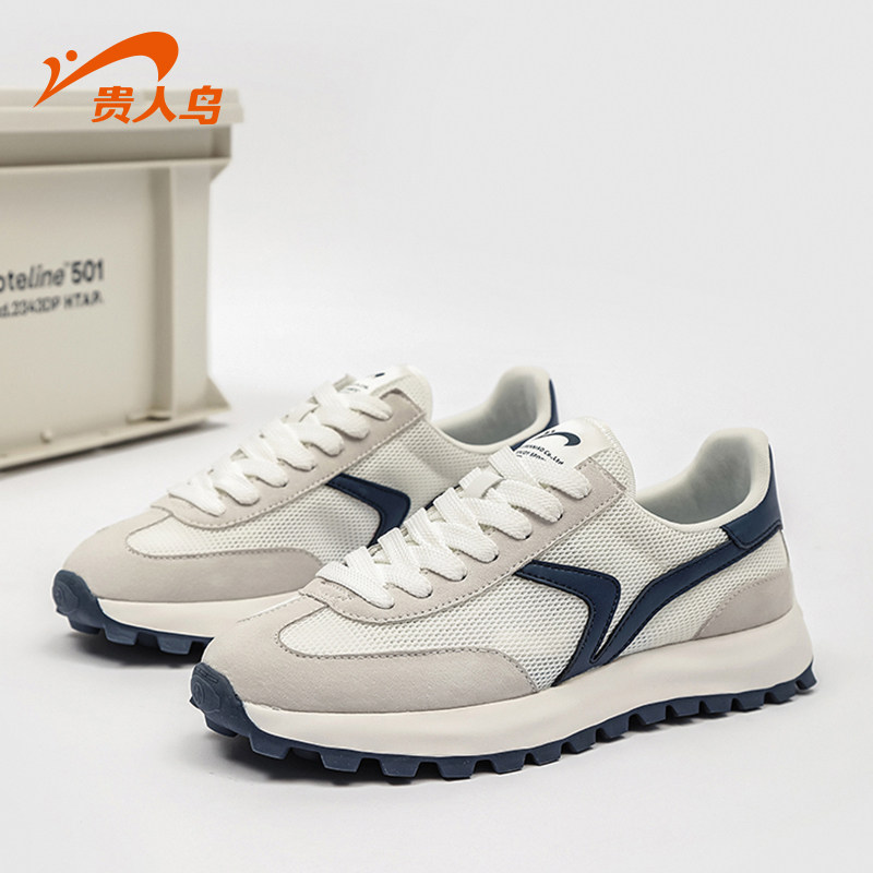 贵人鸟休闲鞋男2026新款网面运动鞋软底潮流阿甘鞋男士低帮跑步鞋