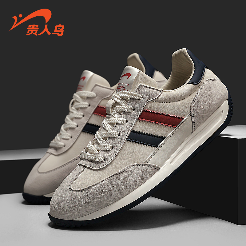 贵人鸟运动鞋复古男鞋2025秋季革面阿甘鞋正品减震软底男士休闲鞋