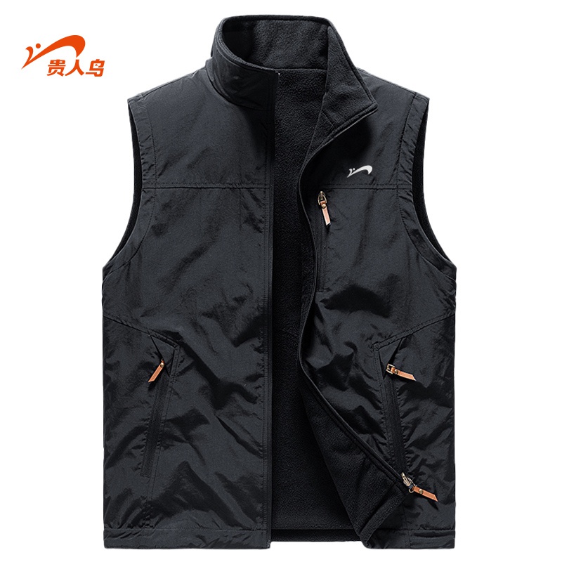 贵人鸟户外立领马甲男款