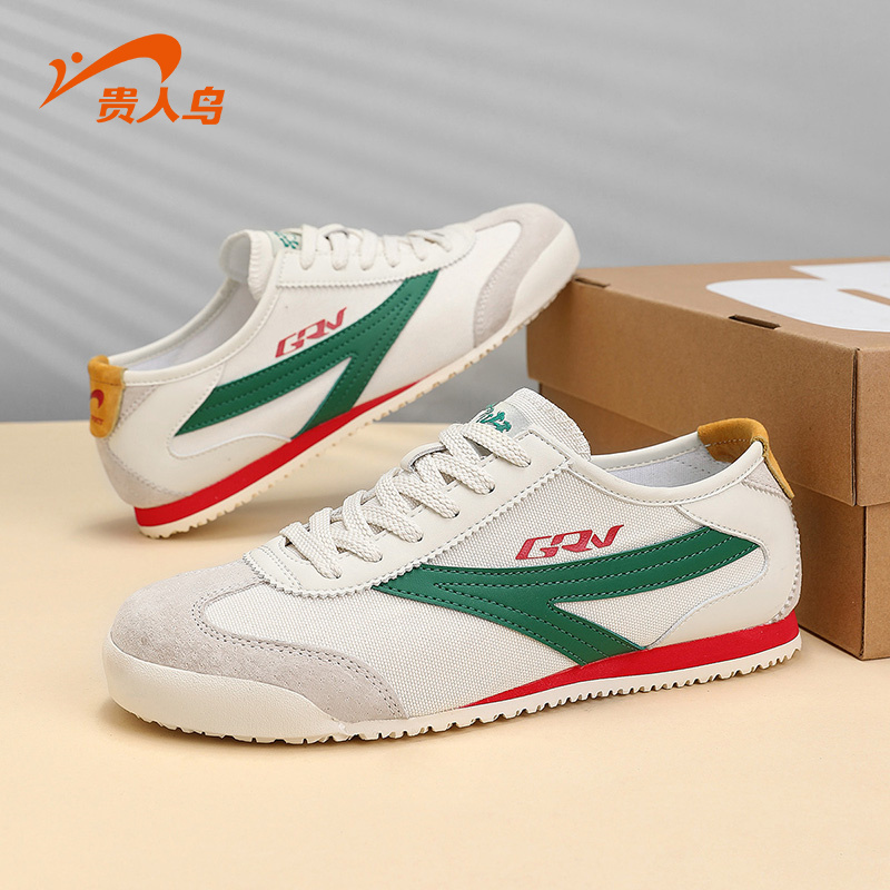 贵人鸟正品男鞋冬季透气2025新款男士阿甘鞋轻便软底运动鞋子男款