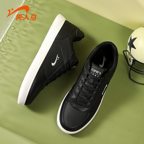 贵人鸟车缝线系带男士低帮