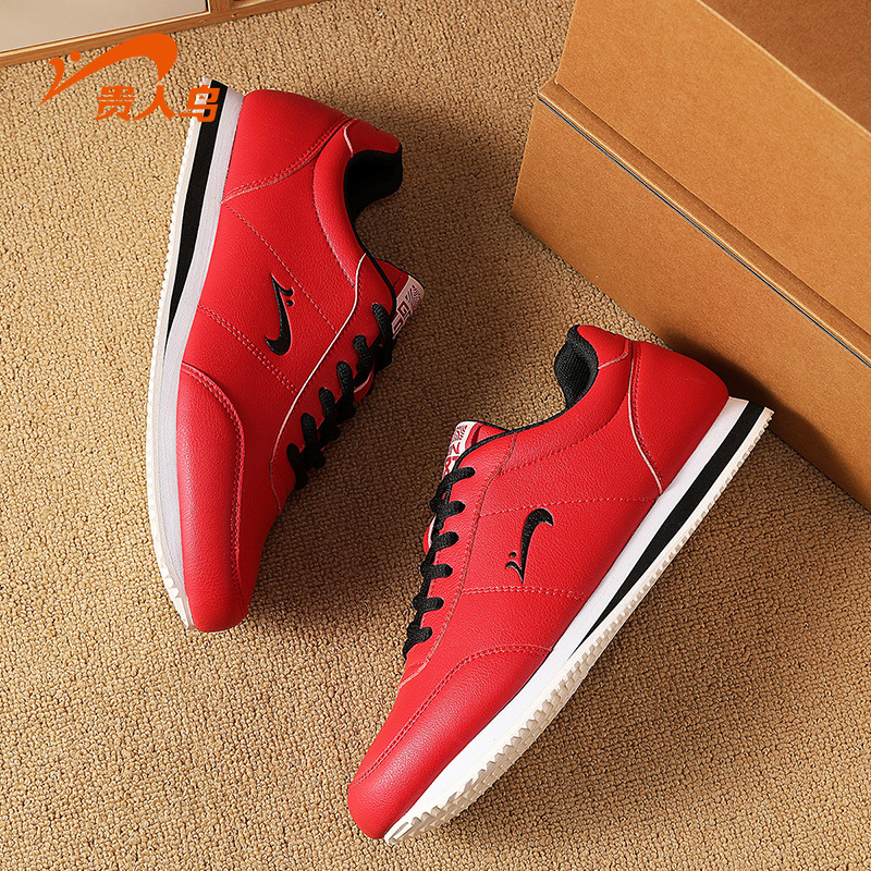 贵人鸟休闲男鞋秋季2025新款情侣款减震运动鞋男中国红阿甘鞋男款