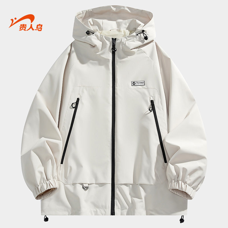 贵人鸟户外休闲防风夹克风衣男