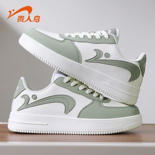 贵人鸟女鞋春季2026新款轻便软底女士运动鞋低帮厚底休闲板鞋女款