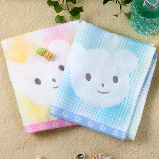 双灯纯棉毛巾婴幼儿童洗脸巾1条装2条装全棉舒适柔软洗脸面巾