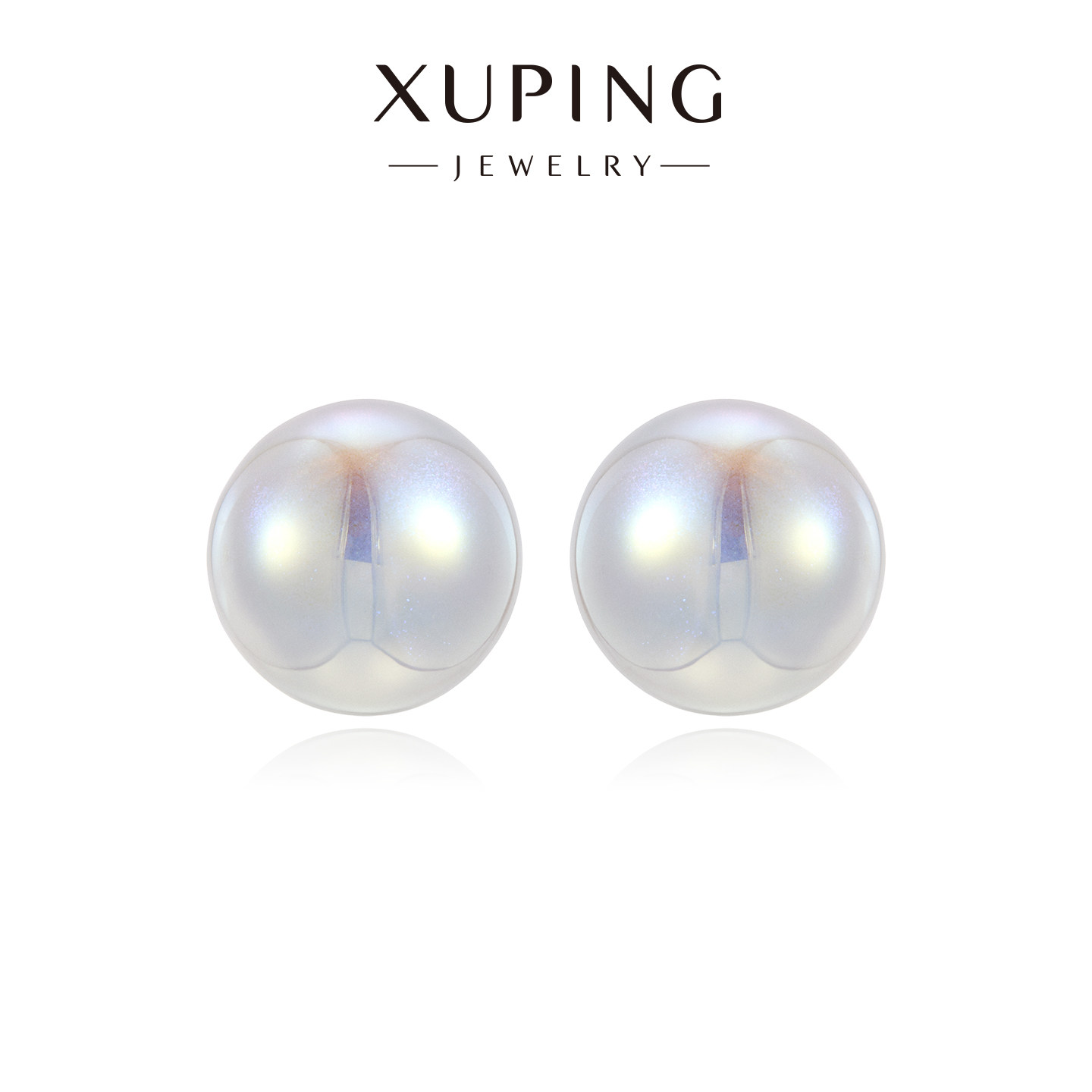 XUPING【拍2】人鱼姬系列仿珍珠闪耀人鱼姬耳扣高级感时尚耳饰