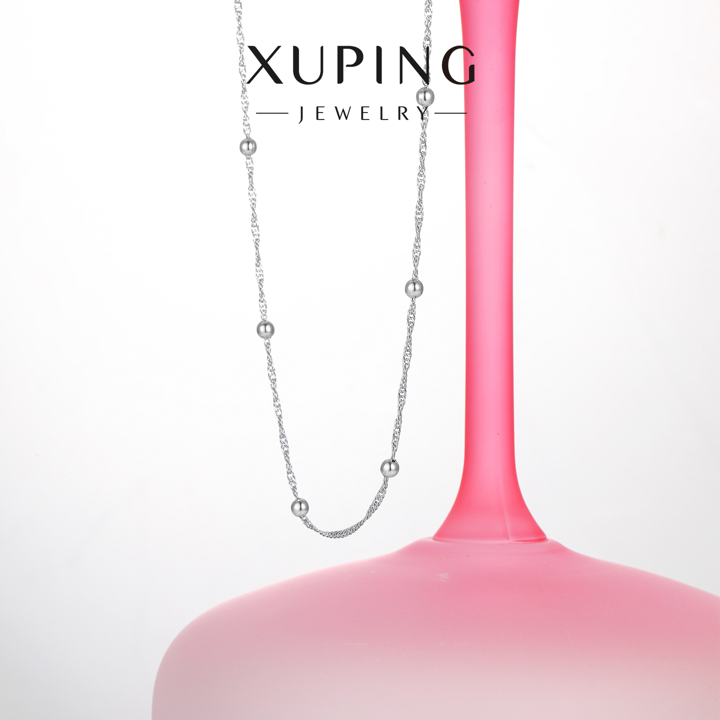 旭平哥特风高智感叠戴单戴时尚气质隔珠珠子项链无延长链锁骨链