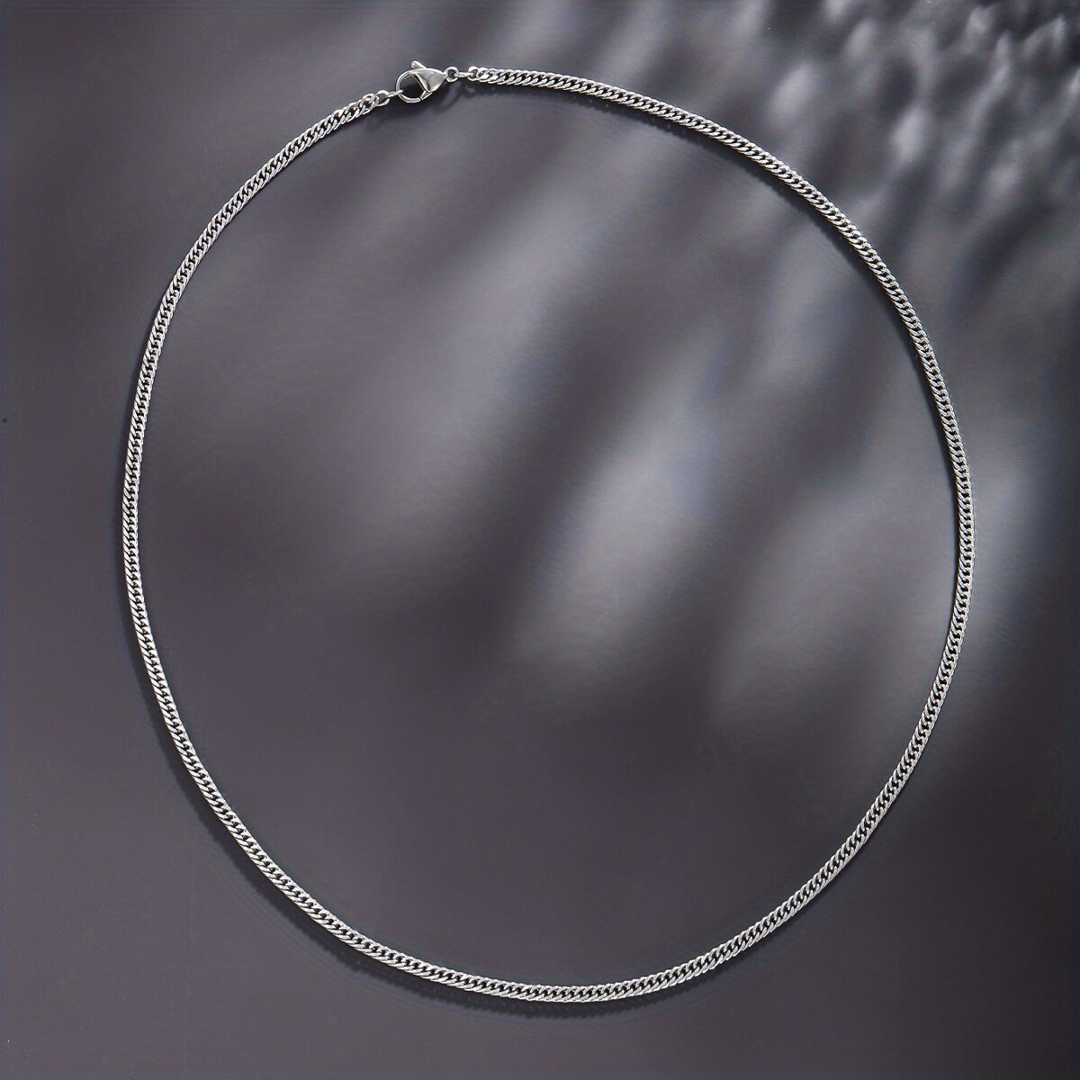 旭平欧美ins粗链条素链项链男女同款个性潮