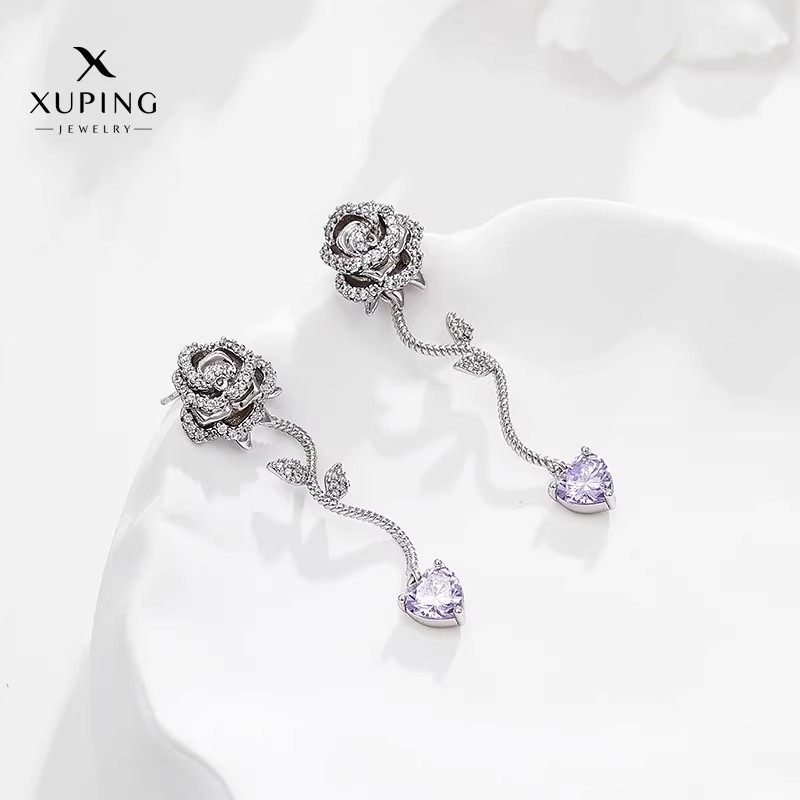 旭平巴黎玫瑰邂逅好搭浪漫玫瑰花藤蔓爱心耳坠日七夕礼物送女友,饰品/流行首饰/时尚饰品新,耳钉,淘宝优惠券,粉丝福利购,淘宝优惠卷