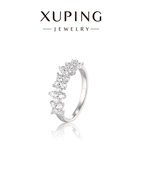 旭平【花缀】静奢风四叶花戒指简约设计温柔优雅气质轻奢感指环