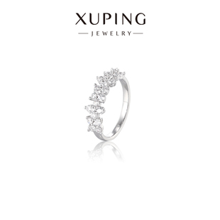 旭平 静奢风四叶花戒指简约设计温柔优雅气质轻奢感指环 花缀