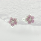 旭平樱花花朵仿珍珠耳钉女高级感密镶人造石耳饰温柔气质